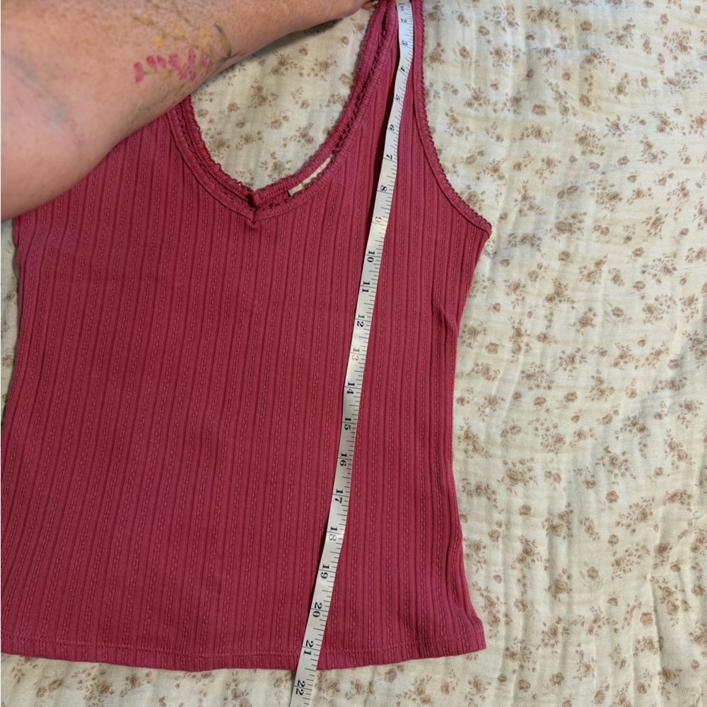 Universal Thread Ribbed Tank Top - Raspberry - Picture 6 of 6